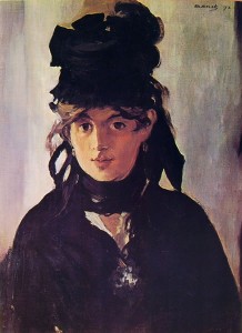 Manet: ritratto della cognata Berthe Morisot